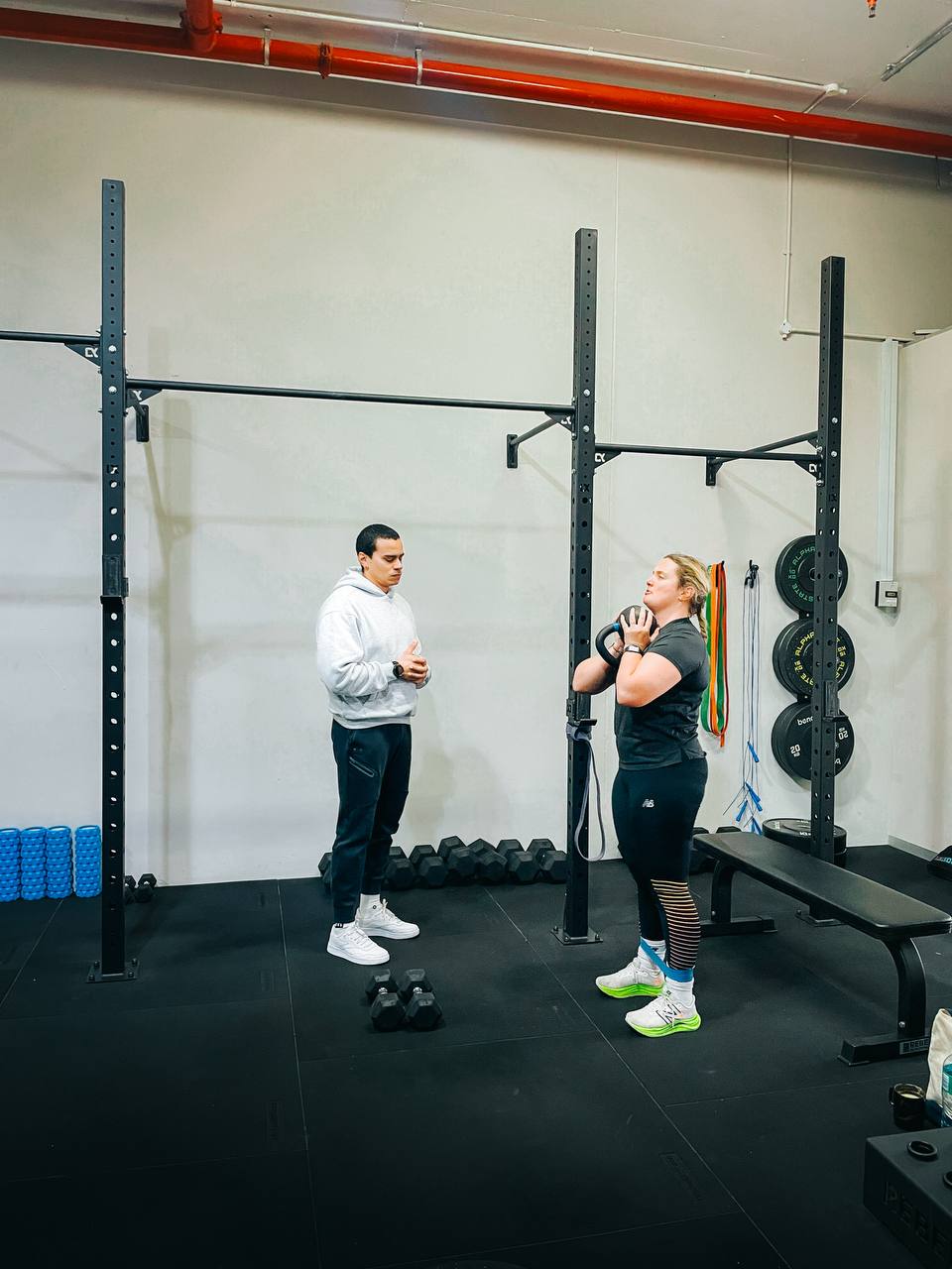 Ambrose with a client